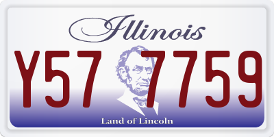 IL license plate Y577759