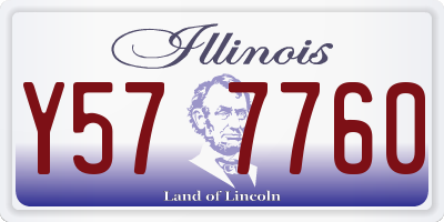 IL license plate Y577760