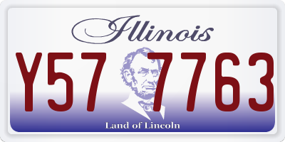 IL license plate Y577763