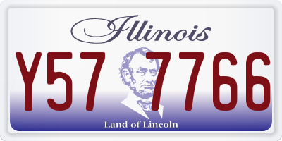 IL license plate Y577766