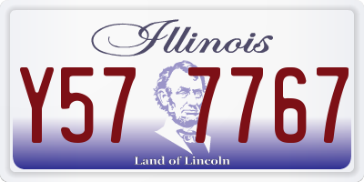 IL license plate Y577767