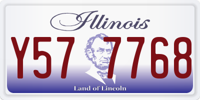 IL license plate Y577768