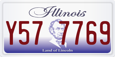 IL license plate Y577769