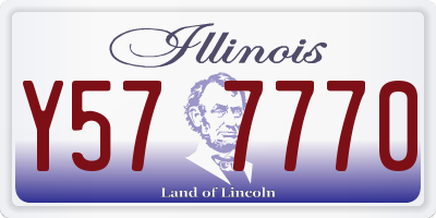 IL license plate Y577770