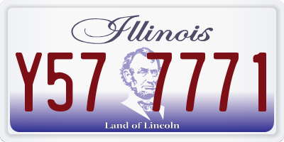 IL license plate Y577771