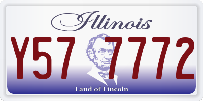 IL license plate Y577772
