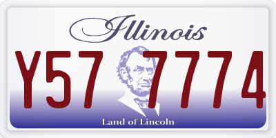 IL license plate Y577774