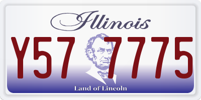 IL license plate Y577775