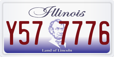 IL license plate Y577776