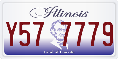 IL license plate Y577779