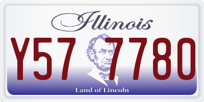 IL license plate Y577780
