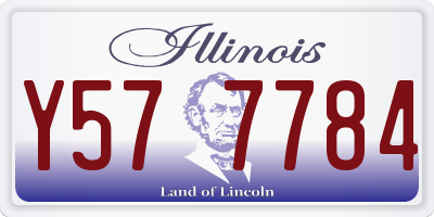 IL license plate Y577784