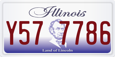 IL license plate Y577786