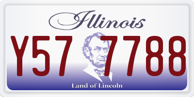 IL license plate Y577788