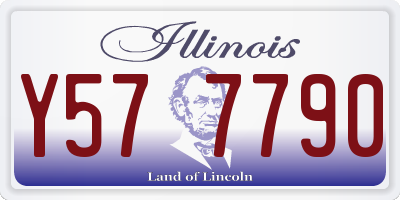 IL license plate Y577790