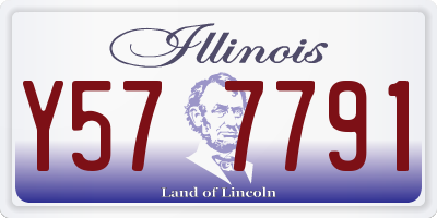 IL license plate Y577791
