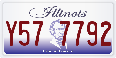 IL license plate Y577792