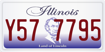 IL license plate Y577795