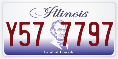 IL license plate Y577797