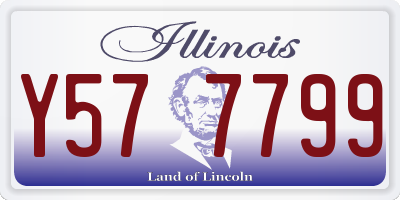IL license plate Y577799