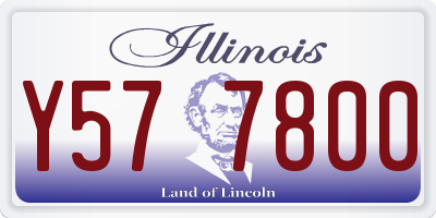 IL license plate Y577800