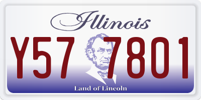 IL license plate Y577801