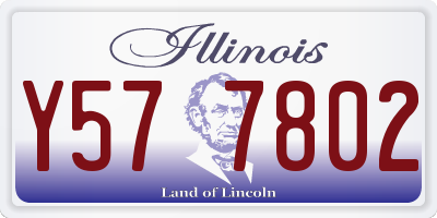IL license plate Y577802