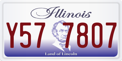 IL license plate Y577807