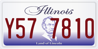 IL license plate Y577810