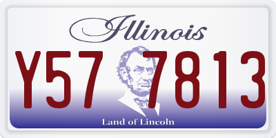 IL license plate Y577813