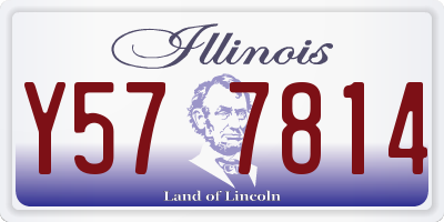 IL license plate Y577814