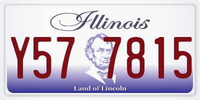 IL license plate Y577815