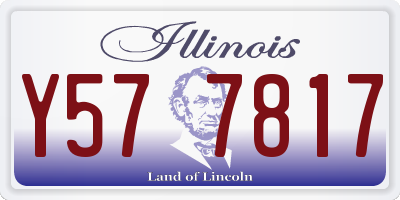 IL license plate Y577817