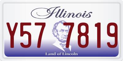 IL license plate Y577819