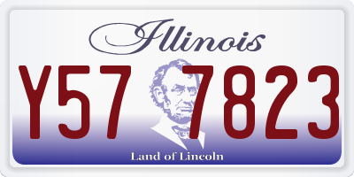 IL license plate Y577823