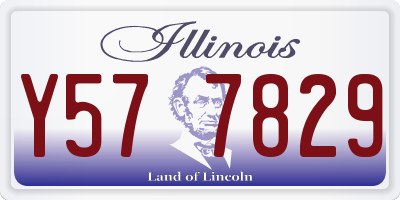 IL license plate Y577829