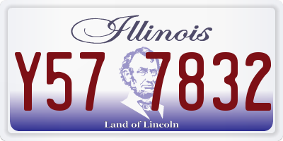 IL license plate Y577832