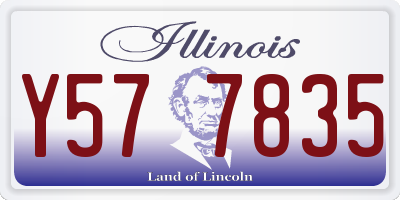 IL license plate Y577835
