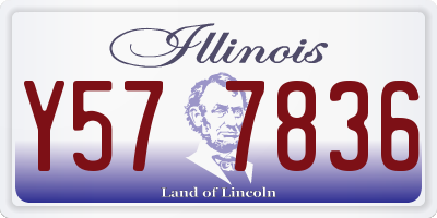 IL license plate Y577836
