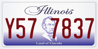 IL license plate Y577837