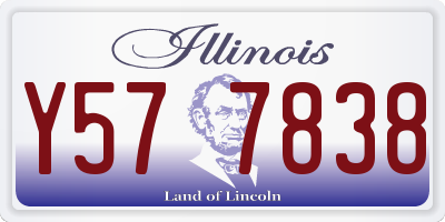IL license plate Y577838