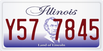 IL license plate Y577845