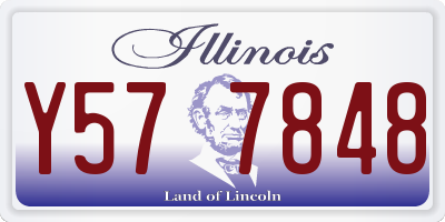 IL license plate Y577848