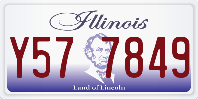 IL license plate Y577849