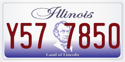 IL license plate Y577850