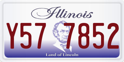 IL license plate Y577852
