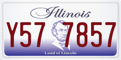 IL license plate Y577857