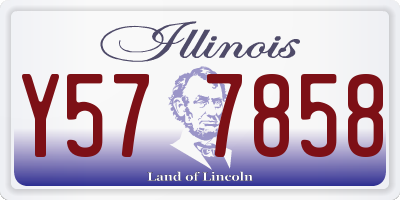 IL license plate Y577858