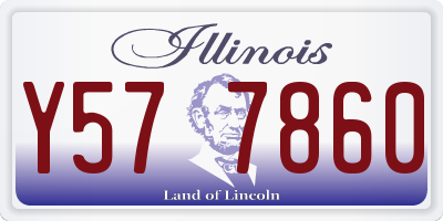 IL license plate Y577860