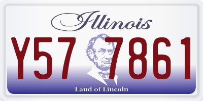 IL license plate Y577861